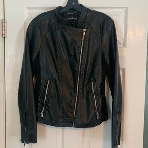 Express Black Leather Jacket